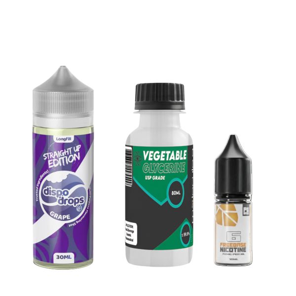 Dispo Drops Longfill Combo 120ml - Grape - 6mg