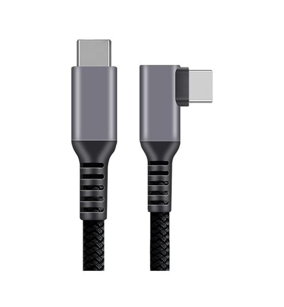 SlingTech 240W USB Type-C to Type-C Right Angle 90 Degree 480Mbps Cable-2m