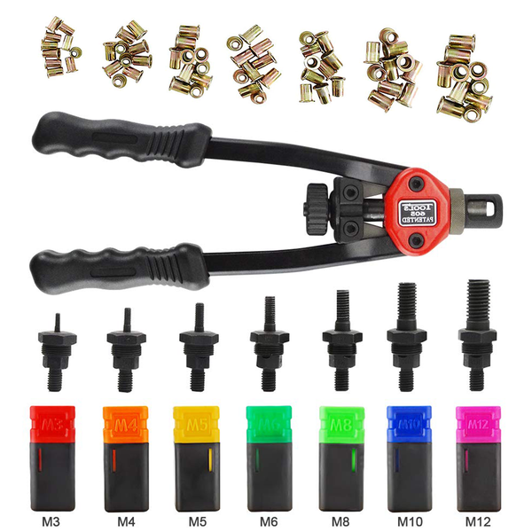 Manual Hand Rivet Nut Tool Kit Rivnut &amp; Nut Insert Tool Set