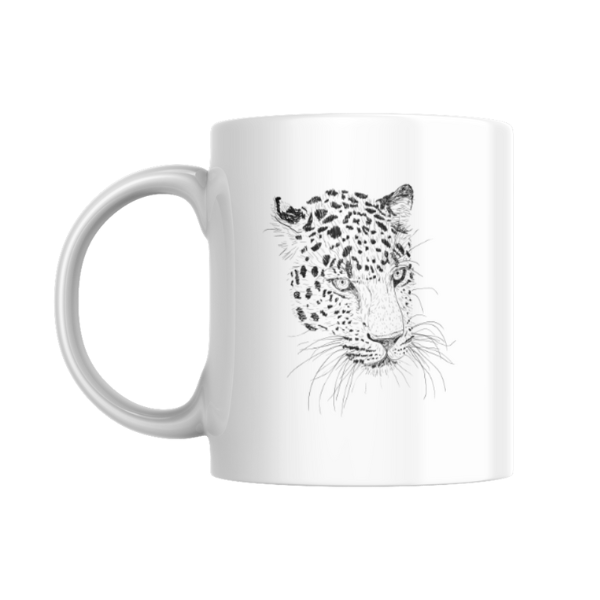 Branded Coffee Mug - Leopard Face