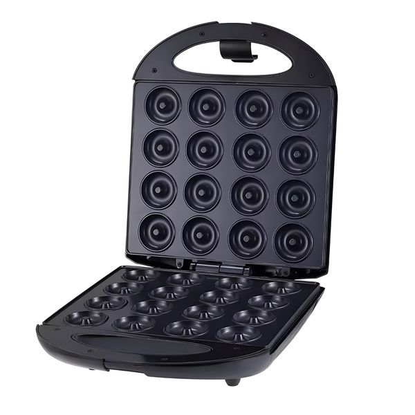 Mini Donut Maker Kitchen 16 holes Double-Sided Heating Non-stick Surface
