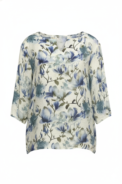 New Fashion 3/4 Sleeve V-Neck Blouse Stylish Casual Spring &amp; Summer Top