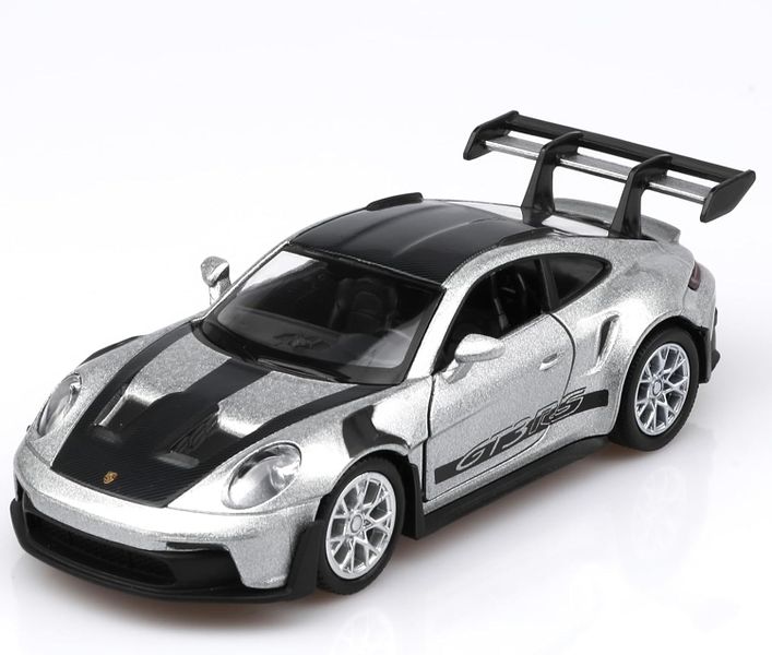 Silver 1:36 Porsche GT3 RS Alloy Car Model - Collection Display