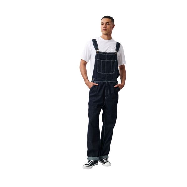 Lee Men's Denim Dungaree in Natural Dark Indigo