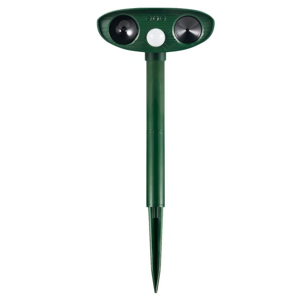 Garden Solar Powered Ultrasonic Motion Sensor Animal Repel Scare - 37.5cm