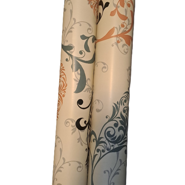 Beige Paisley Contact Paper Vinyl