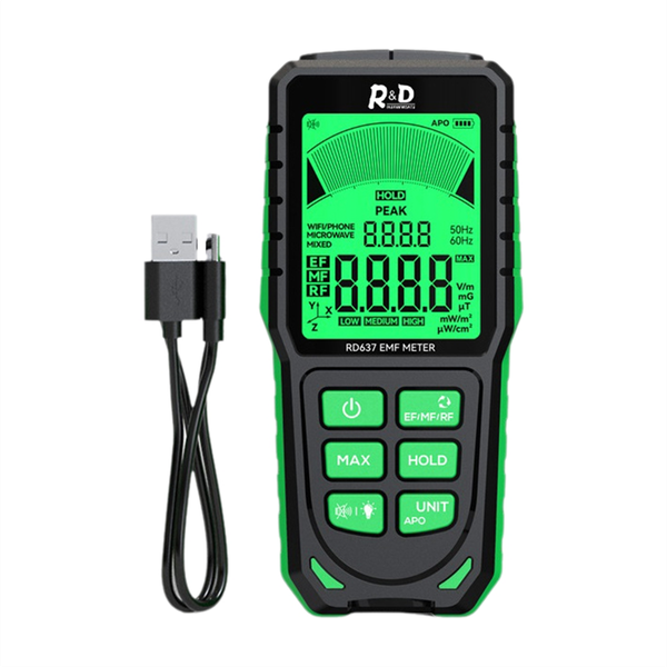 Rd637 Emf Detector Professional Electromagnetic Field Radiation Meter