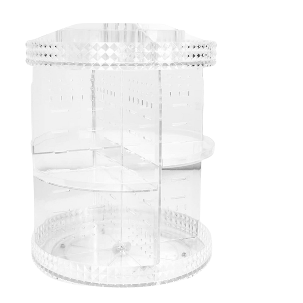 Clear 8 Layer 360 Spinning Rotating Make up Stand, DC-380