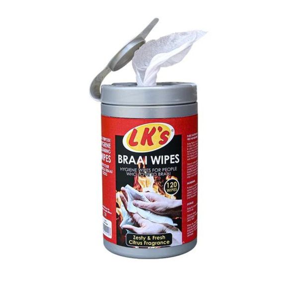 Lk's - Braai Wipes - Fresh Citrus Fragrance - 120/ Pack