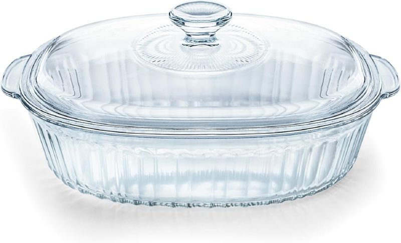 Borosilicate Glass Casserole Pot 2800ml - Clear.