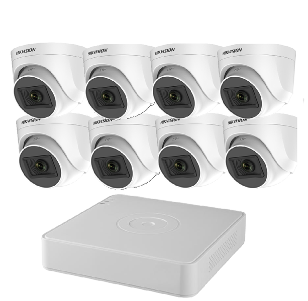 Hikvision | 8CH DVR + 8 x Dome Cameras | SBR Bundle