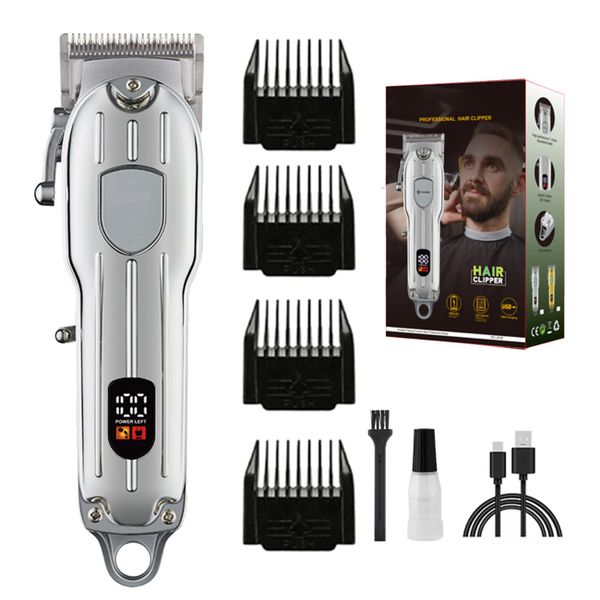 Metal Silver All-in-One Hair Clipper set - Home &amp; Barbershop
