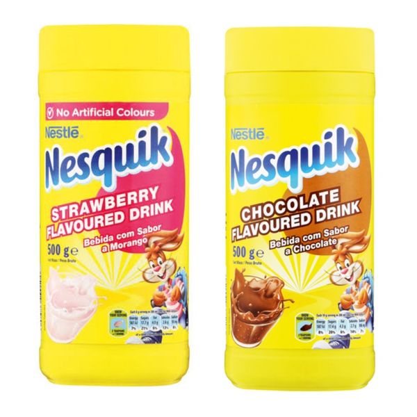 Nestle - Nesquick Chocolate &amp; Strawberry Flavoured Drink (Pack of 2)