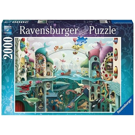 Ravensburger 2000 Piece Puzzle If Fish Could Walk Image