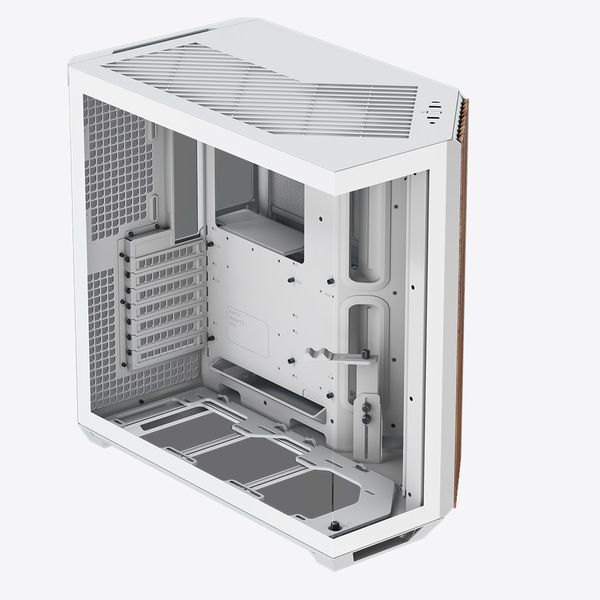 Aerocool APNX V1 Premium White &amp; Wood Mid-Tower ATX Case