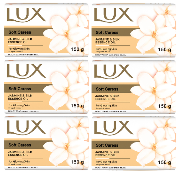 Lux Soft Caress Soap Bar 150g x 6