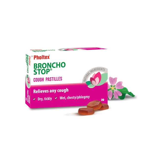 Pholtex - Bronchostop Cough Pastilles - 20 Pastilles