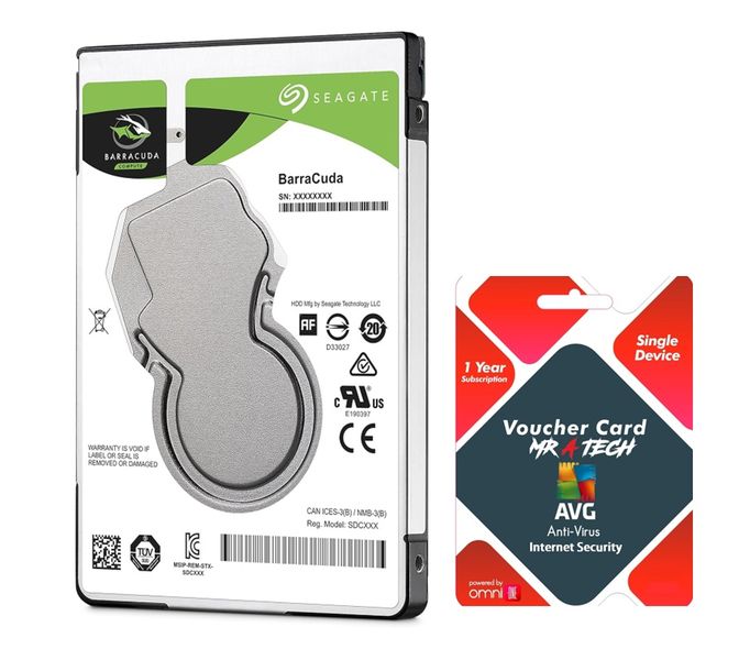 Seagate BarraCuda 2.5" Desktop or laptop Internal Hard Drive- 500GB