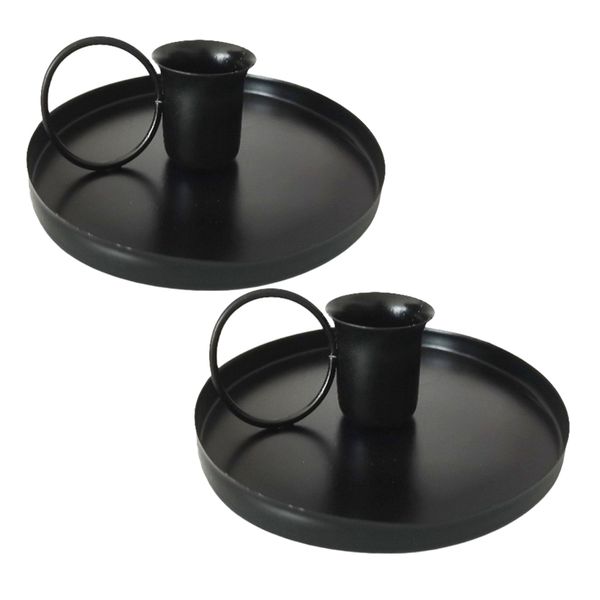 Home Decor Retre Style Candle Holder Set of 2 (10.5cm)