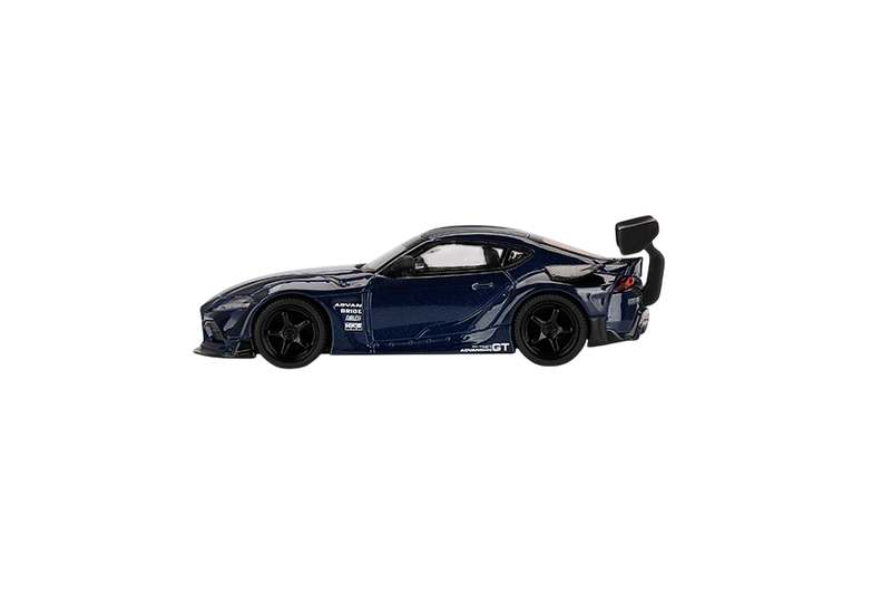 Mini GT Toyota GR Supra (A90) 1:64 Model - Downshift Blue
