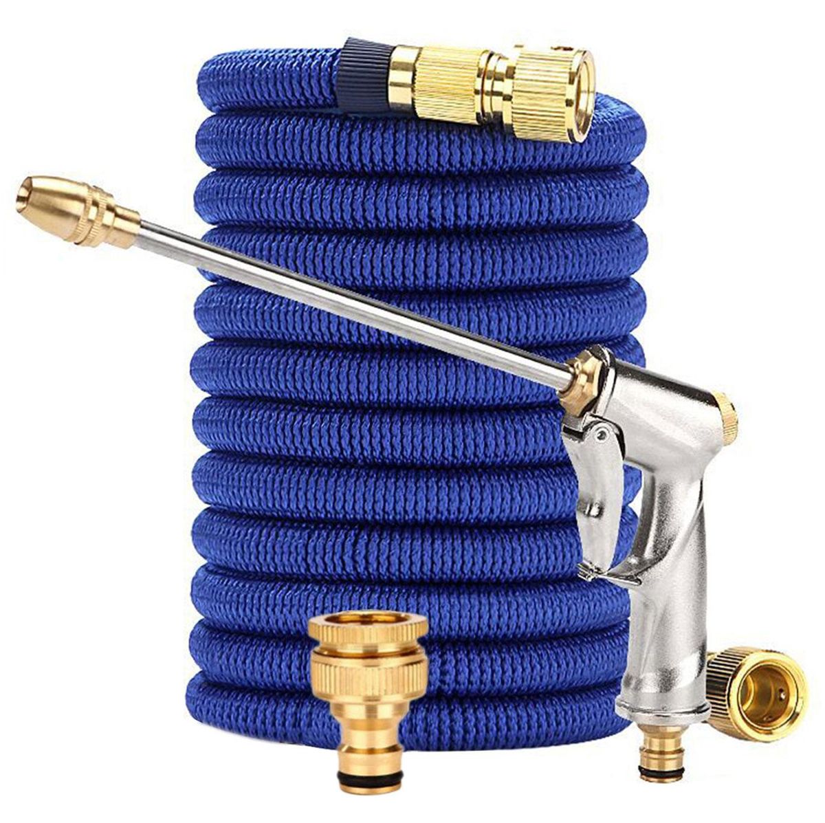 Heavy Duty Expandable Magic Hose Pipe +Brass Fittings + Pressure Washer Gun, Shop Today. Get it Tomorrow!