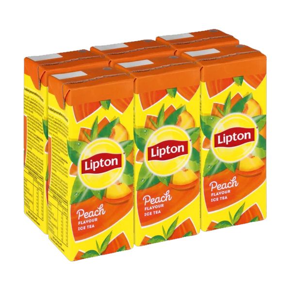 Lipton Peach Flavoured Ice Tea - 6 x 200ml