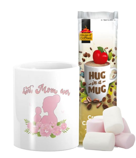 Pappa Joe Hug Mug - Best Mom Ever Silhouette