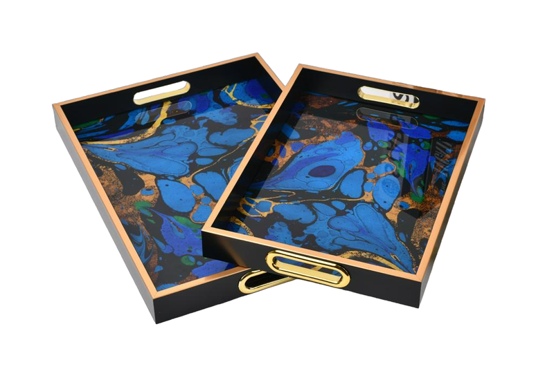 Modern 2 Piece Serving Tray