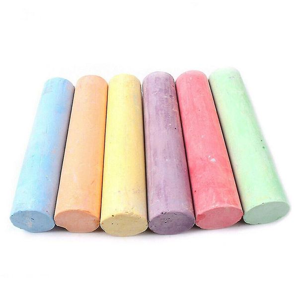 Kids Jumbo Size Colour Chalks (6 Piece)