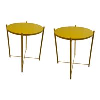 Round Occasional Coffee Table - Set of 2