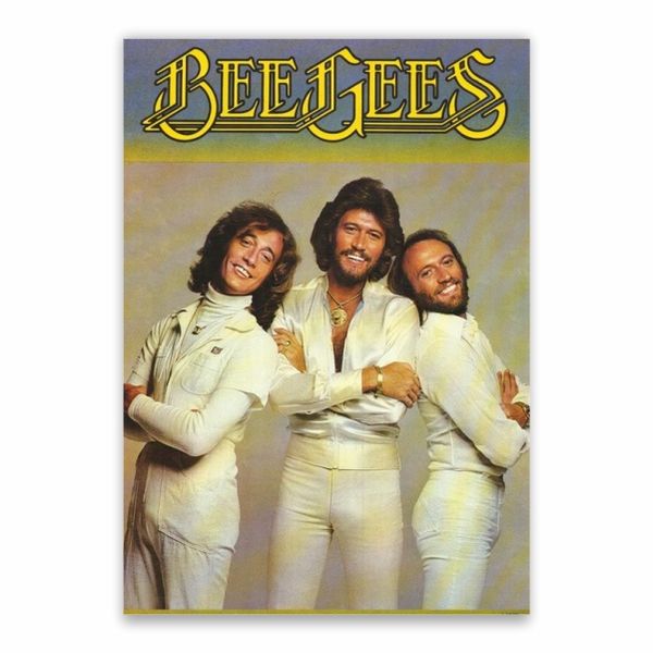 Bee Gees White Suits Poster - A1