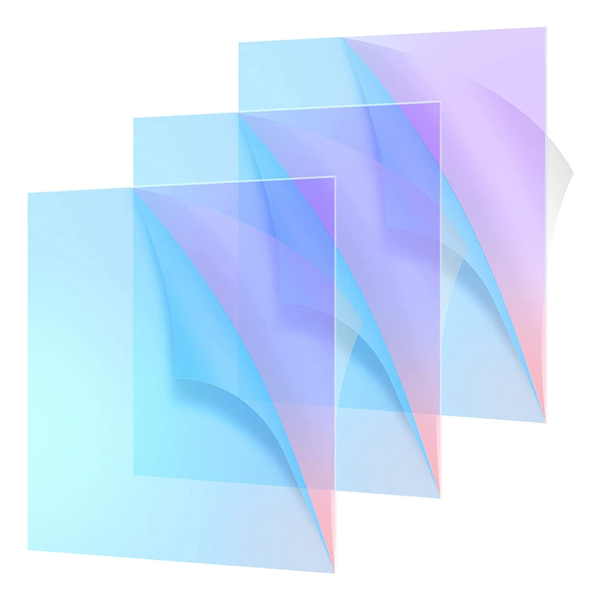 Colored Translucent Acrylic Board,8 x 12 Inch(3 Pack,2.6mm Thick)