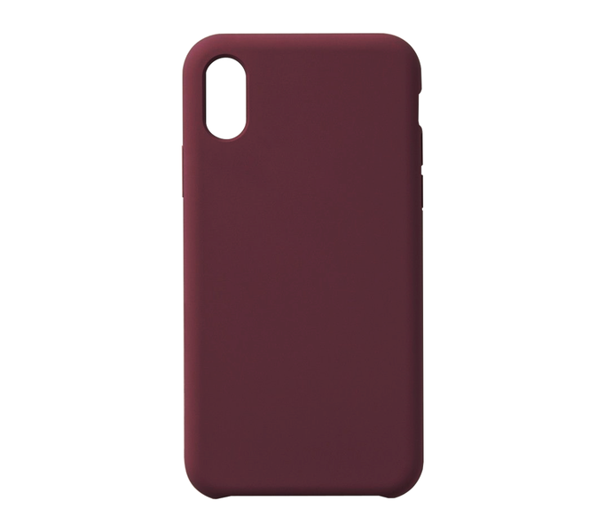 iPhone X Smooth Silicon Phone Cover Protection Case - Mauve