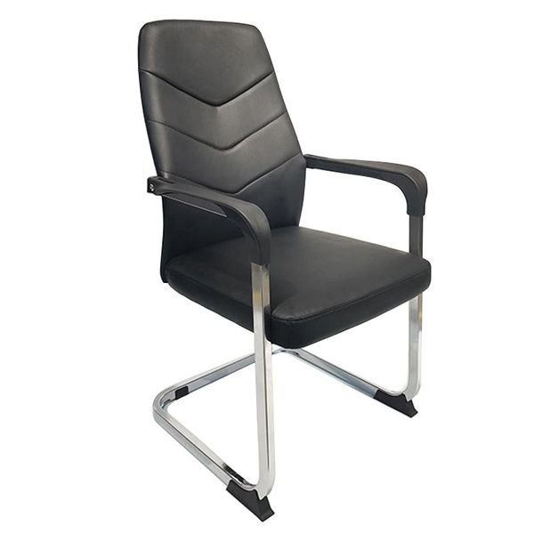 Comfortable Vistor PU Leather Office Chair Without Wheels 705