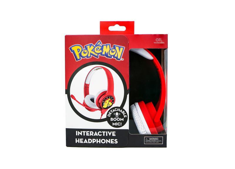 Playstation Pokemon Pikachu Red Kids Inter Headphone