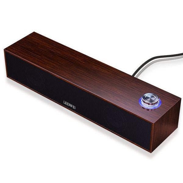 Portable Wooden Wired Bluetooth Speaker
