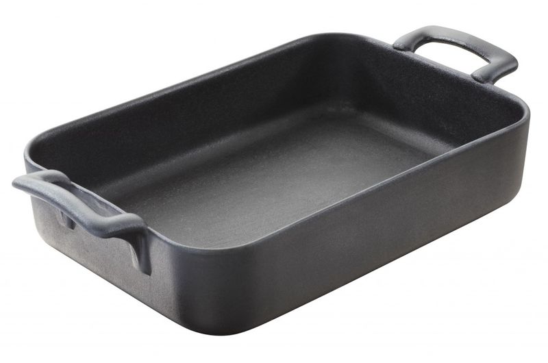 Revol 3 pack Rect oven dish Black Cast Iron Style - 19cmx12cm