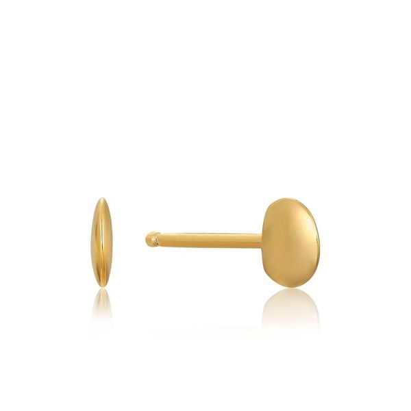 Ania Haie Circle Stud Earrings - Gold