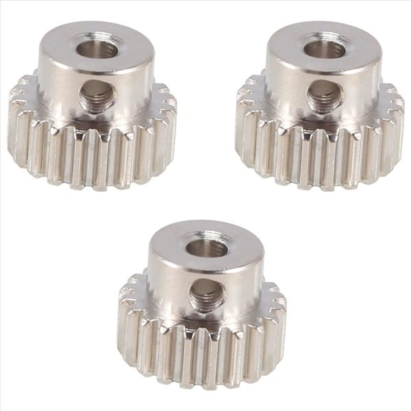 3 Pcs 3.175Mm Shaft Metal Pinion Motor Gear 20T