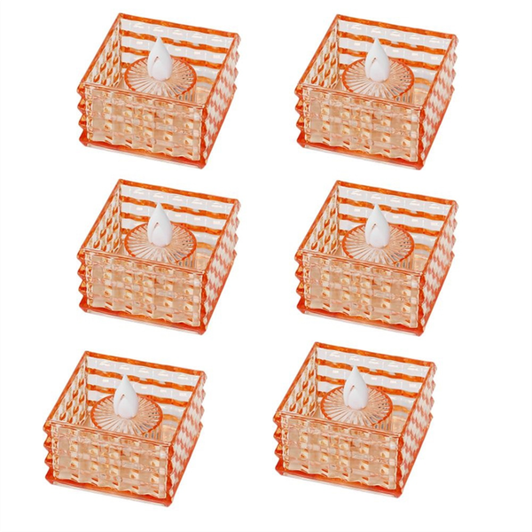 Candle Lights 6pcs Led Tea Lights Candles Electric Flameless Candles Fake H