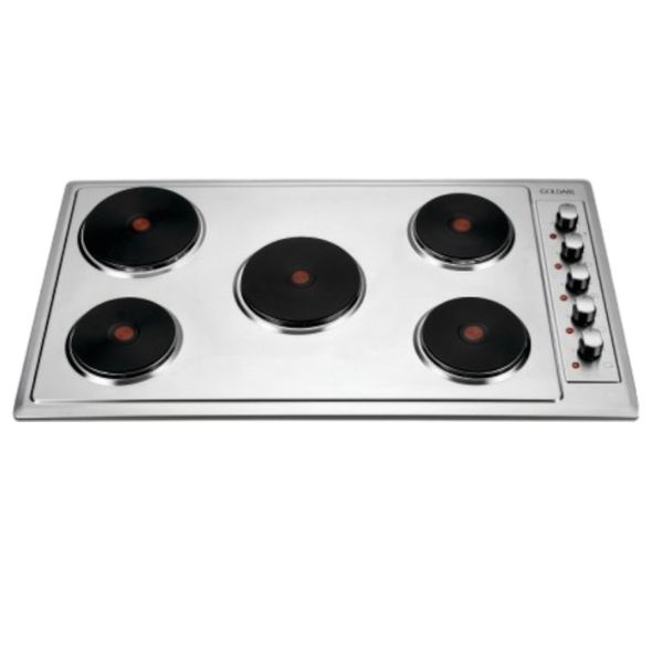 Goldair 915mm 5-Plate Electric Solid Hob - Stainless Steel