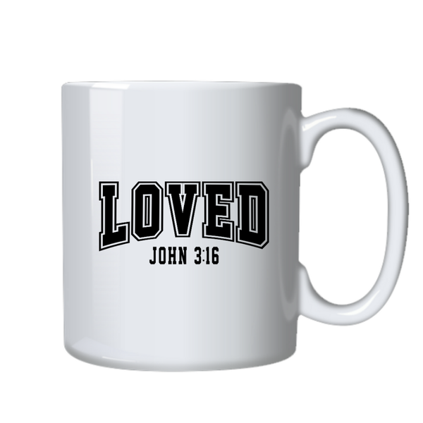 Loved John 3:16 Christian Theme Birthday Christmas Gift Cup Mug 402