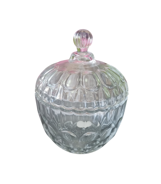 Candy jar glass with lid