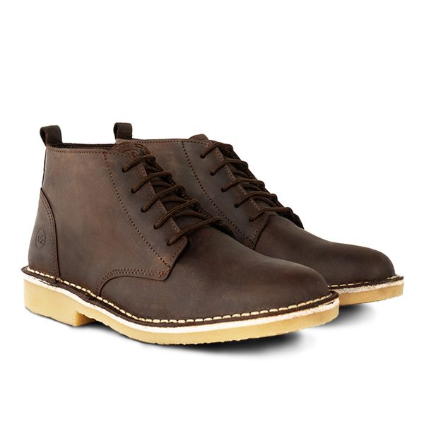Men's Lithium Vellie Boots - 100% Leather - Choc Brown - Curve Gear