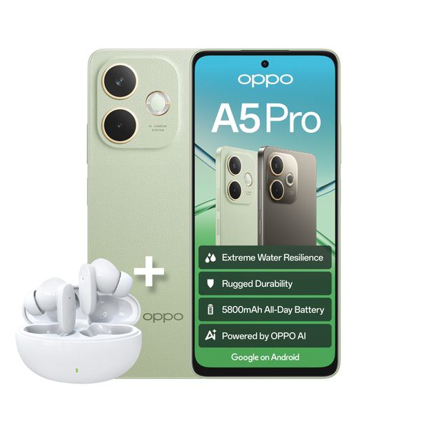 OPPO A5 Pro 256GB LTE Dual Sim - Olive Green + Encobuds3 Pro