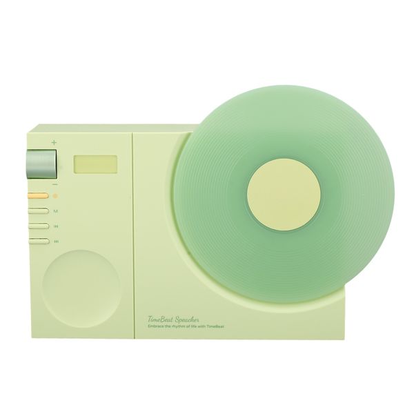 Vintage BT Speaker, Record Player, Green