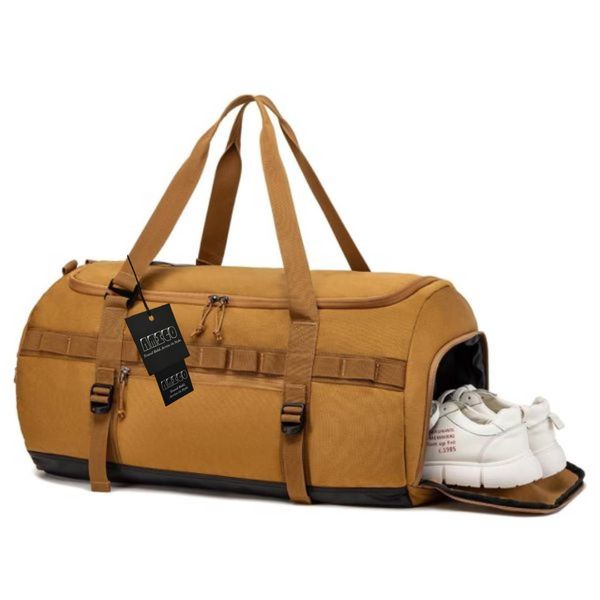 60L Large Travel Duffel Bag with Shoe Compartment Sports Gym Bag for Men