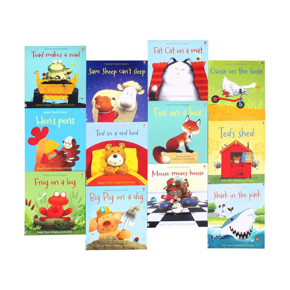 Usborne Phonics Readers - 12 illustrated Books Box Set Collection