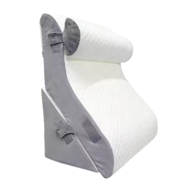 3 Pcs Wedge Pillow Set Bed Wedge Pillow With Adjustable Headboard
