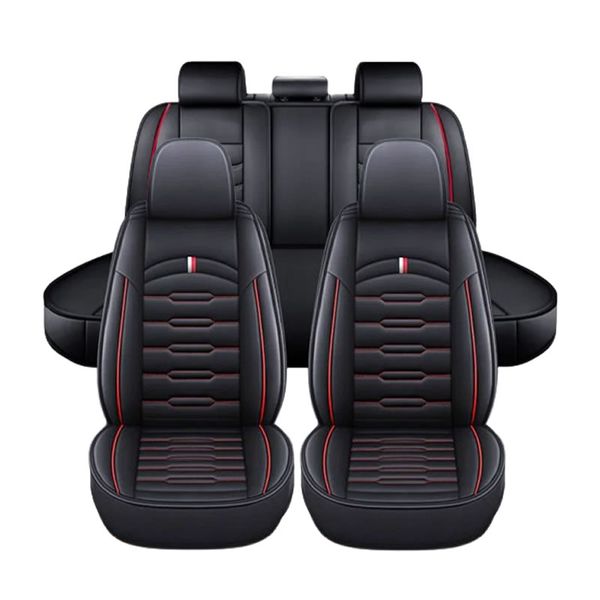 5Pcs Of Universal PU Leather Car Seat Cover